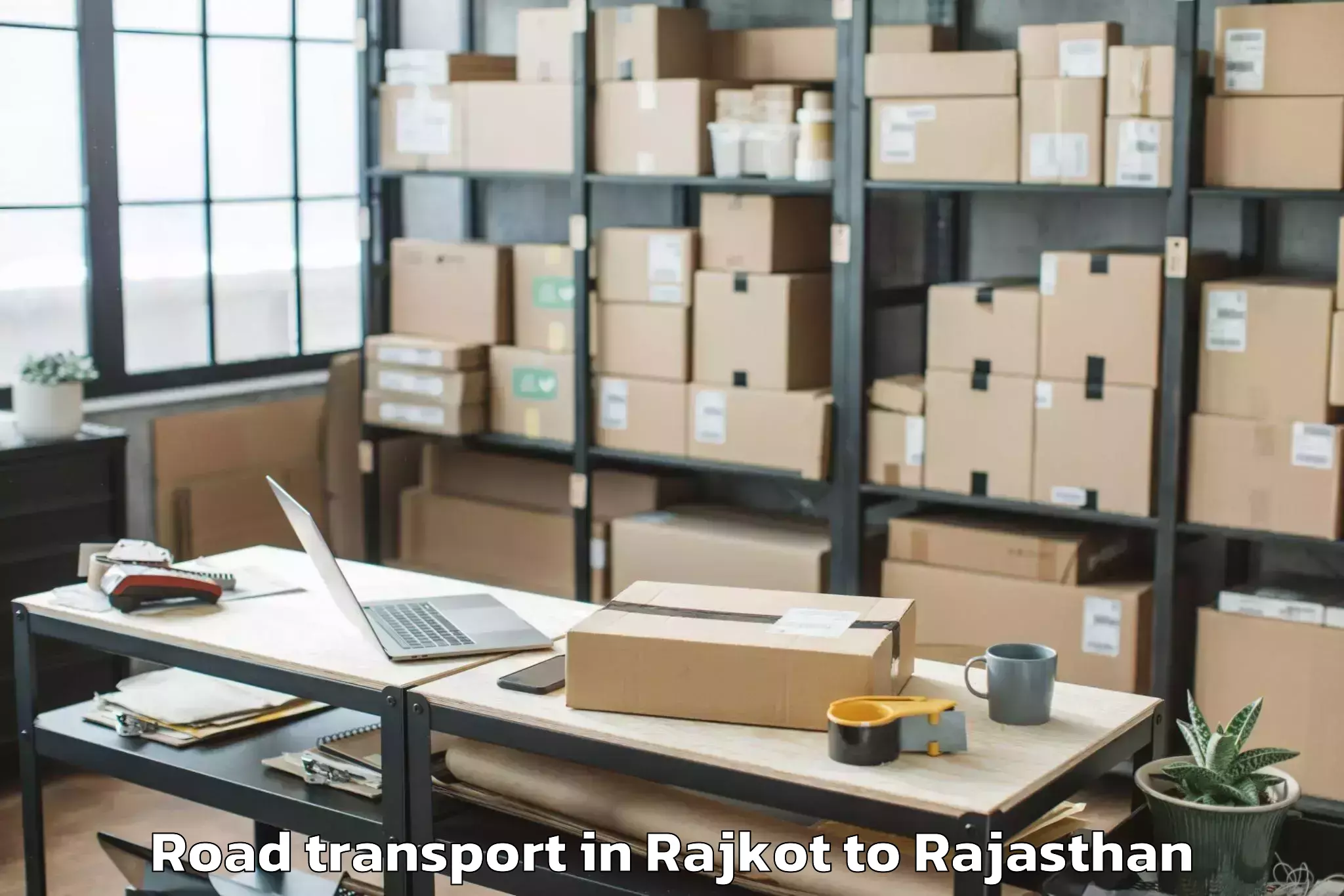 Book Rajkot to Bandikui Road Transport